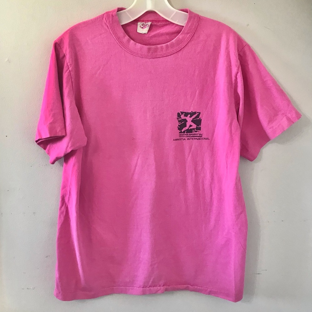 Vintage Rare Promotional Tee Amnesy International Tour 1988 Costa Rica | Large